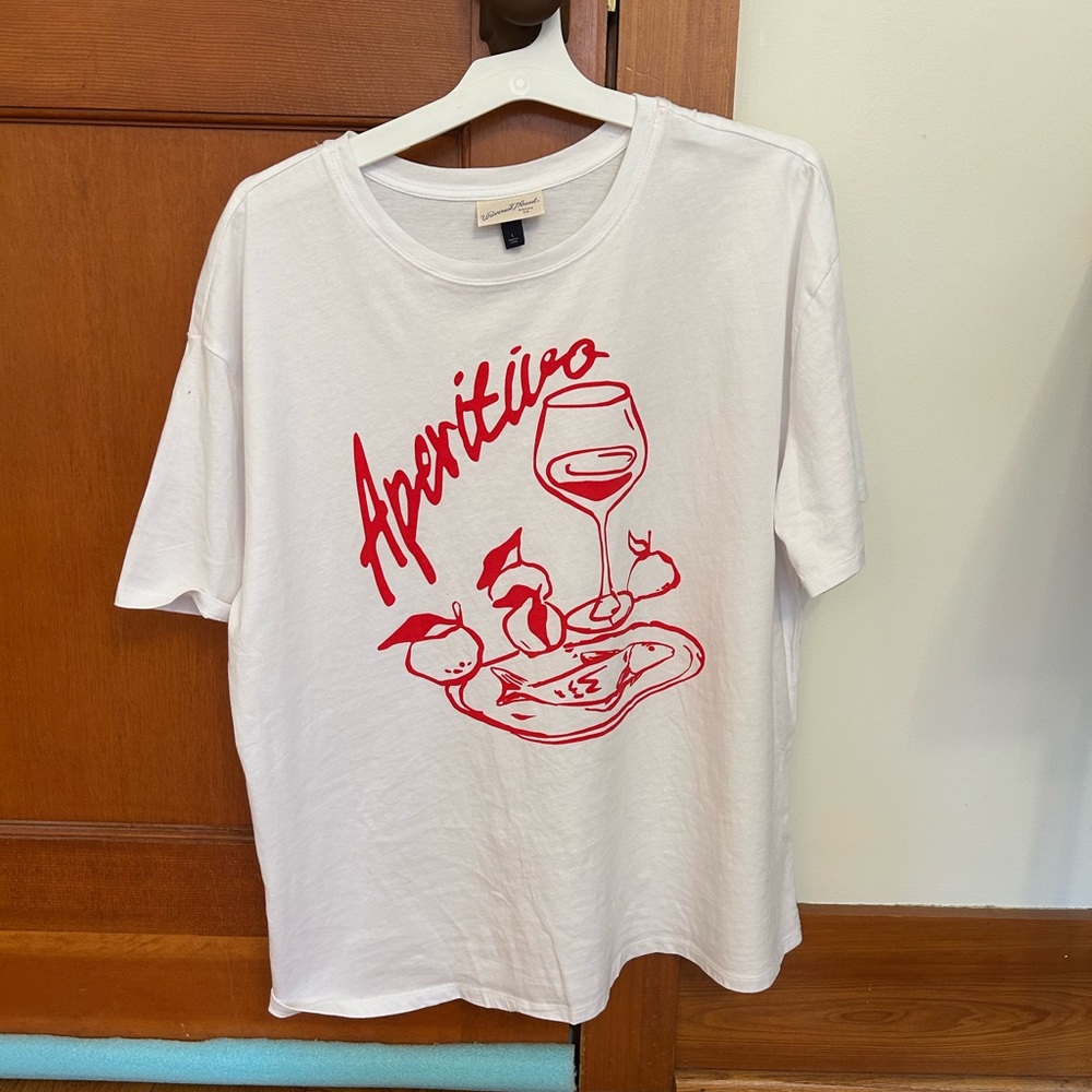 White Graphic Tee